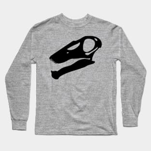 Amargasaurus (Bajadasaurus) skull - black Long Sleeve T-Shirt